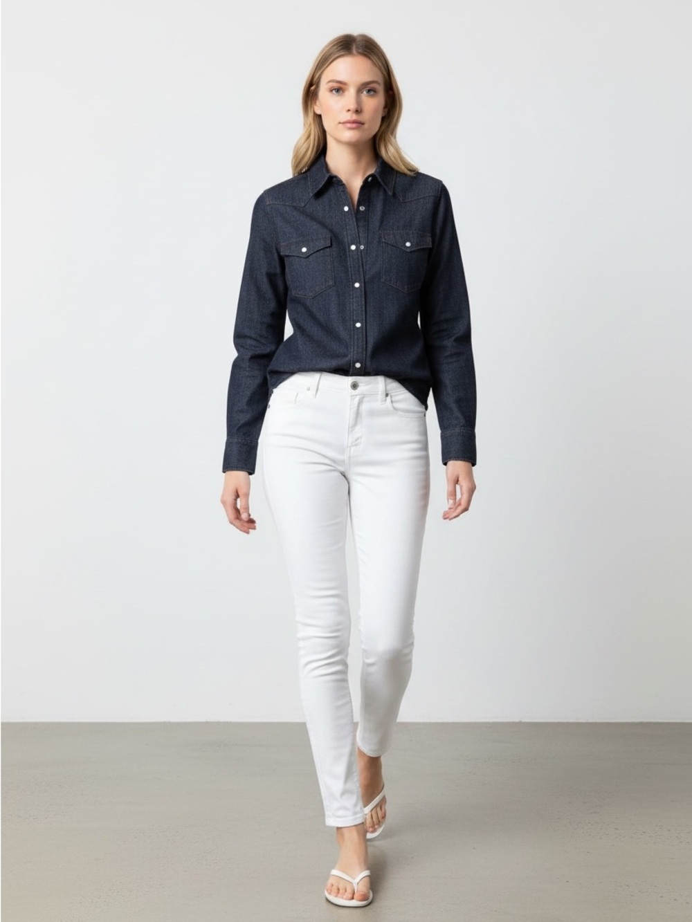 Officine Générale Livia Denim shirt
